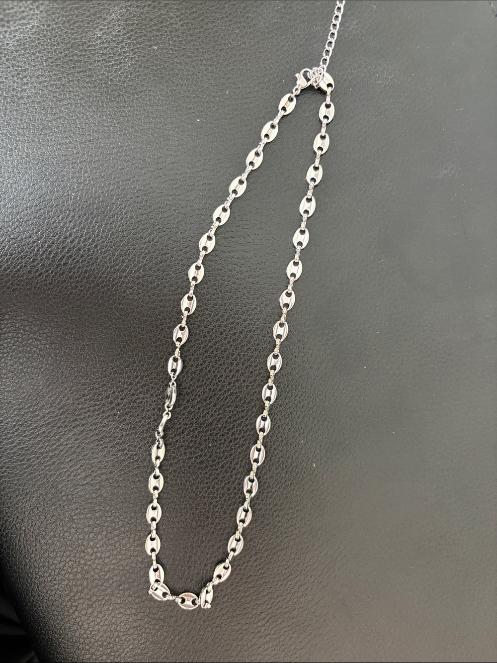 Silver Link Chain Necklace - Women Jewelry